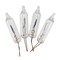Sienna 4-Pack Shimmering Mini Christmas Replacement Bulbs Clear - 4 Volts